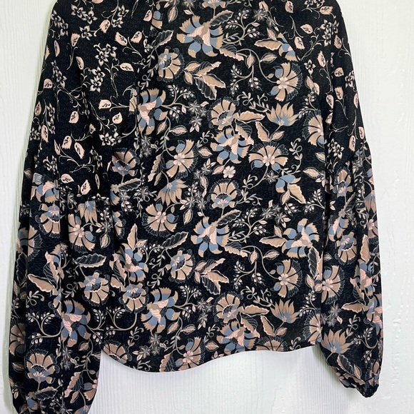 EVEREVE - Reese Floral Mix Print Boho Cottage Core Long Sleeve Blouse Size XS - Picture 12 of 12
